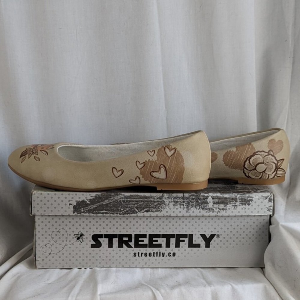 Streetfly Antique Bird Ballerina Ballet Flats Size 40